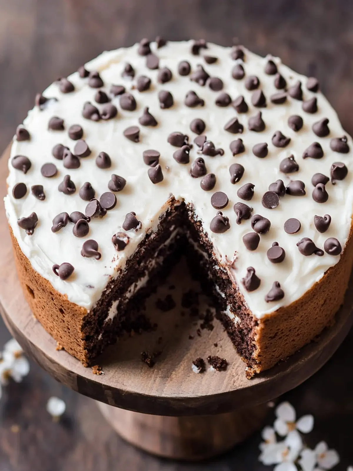 Delicious Chocolate Chip Cake with Irresistible Frosting 4 Chocolate Chip Cake