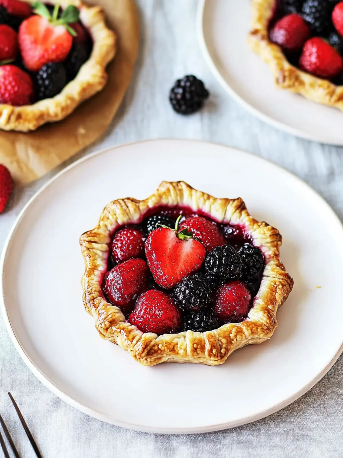 Sweet Mini Summer Berry Galettes for a Taste of Sunshine 3 Mini Summer Berry Galettes