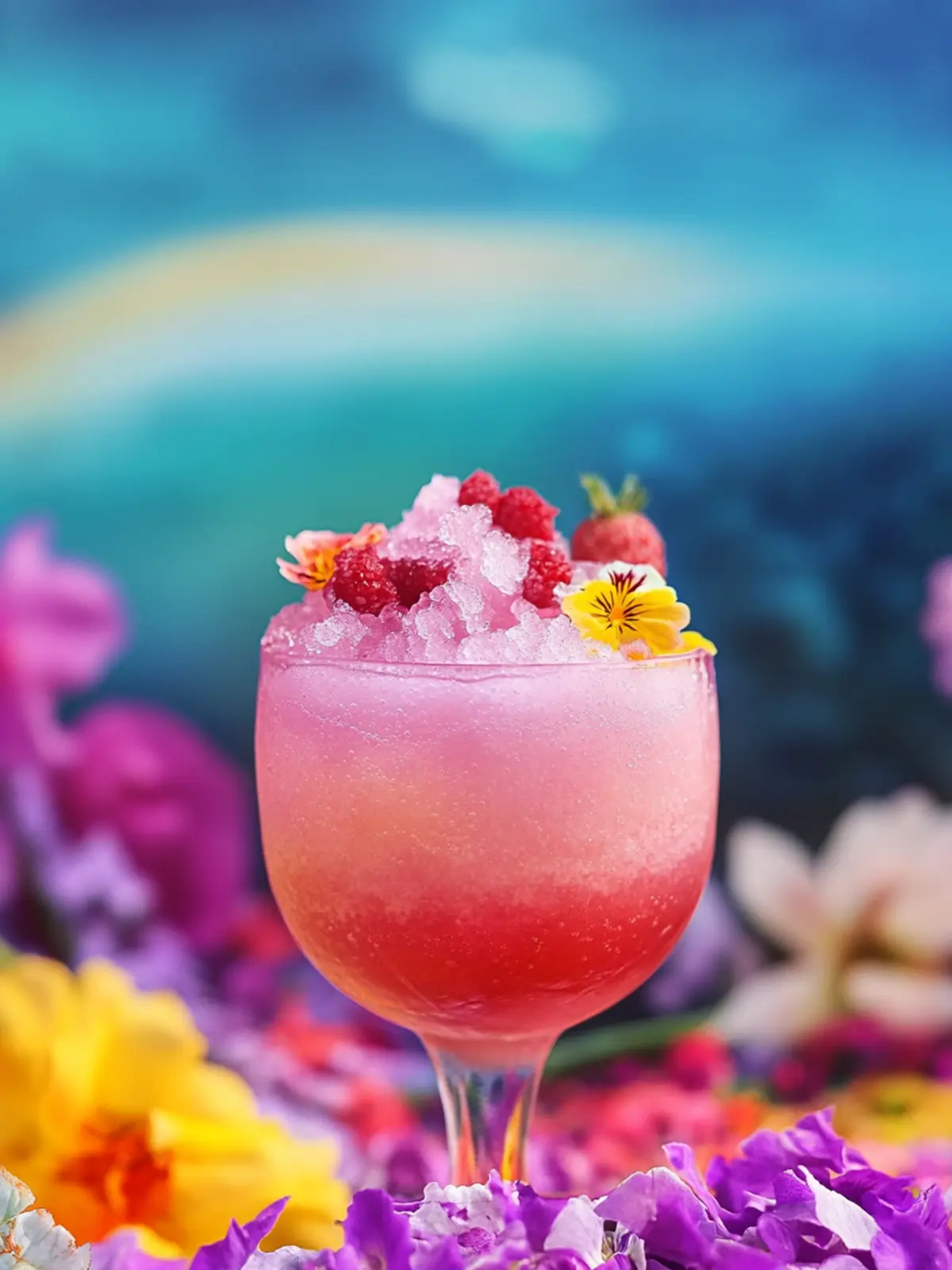 Pride Garden Granita: Vibrant Floral Frozen Cocktail Bliss 3 Pride Garden Granita