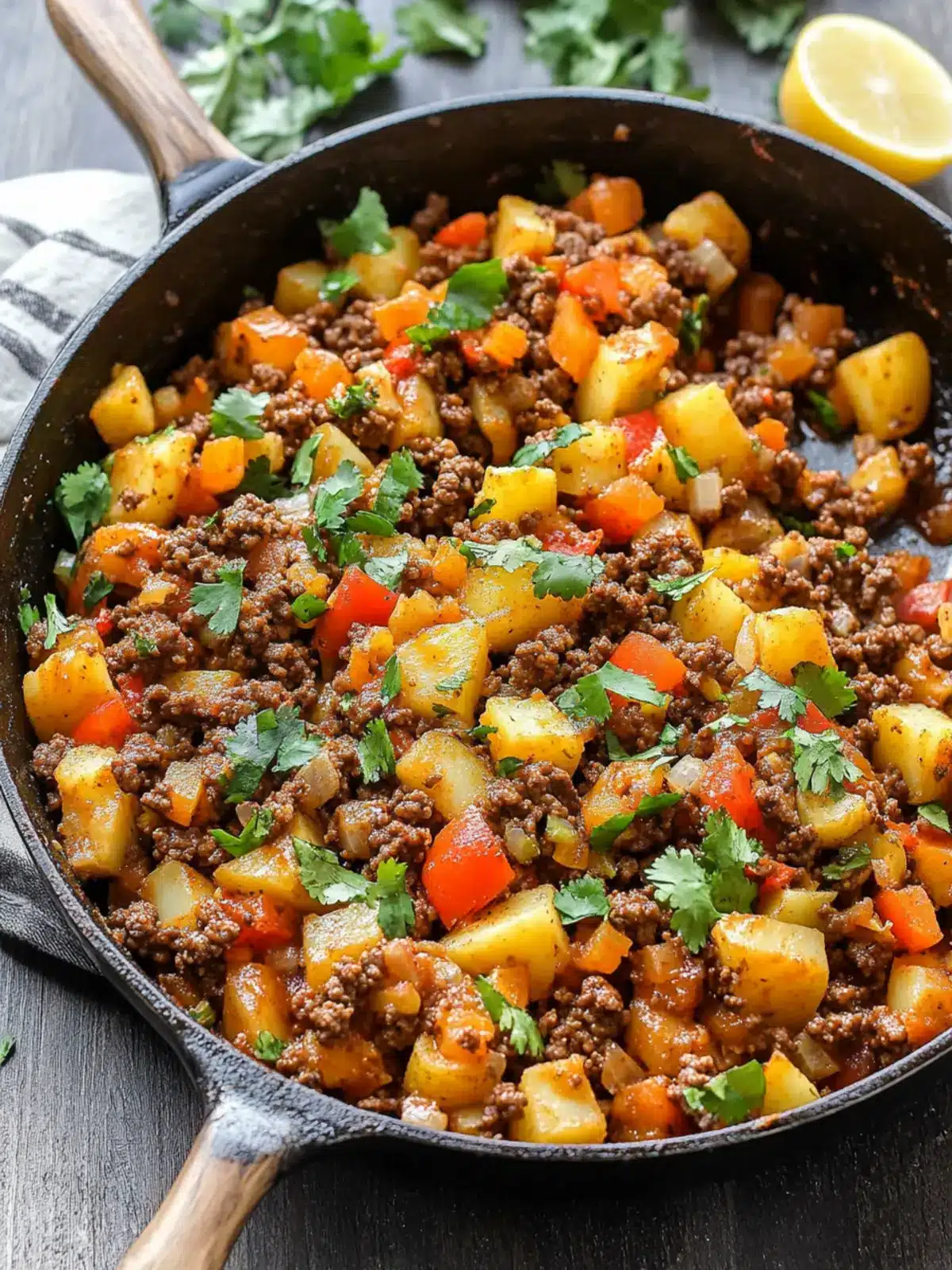 Satisfy Your Cravings with Mexican Ground Beef and Potato Skillet 4 Mexican Ground Beef and Potato Skillet