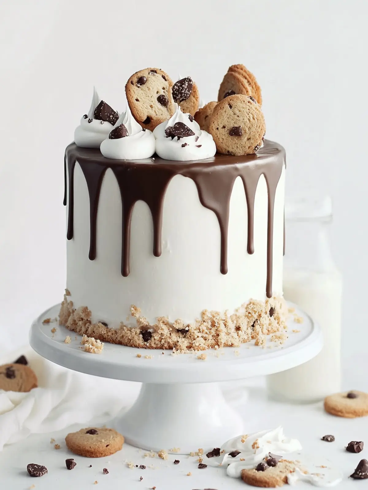 Irresistible Milk & Cookies Cake with Vanilla Buttercream 5 Milk & Cookies Cake