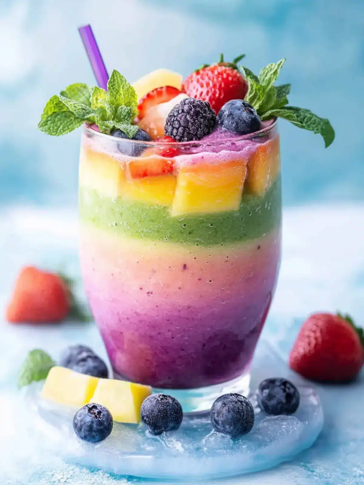 Vibrant Healthy Rainbow Smoothie for a Fresh Boost 4 Healthy Rainbow Smoothie