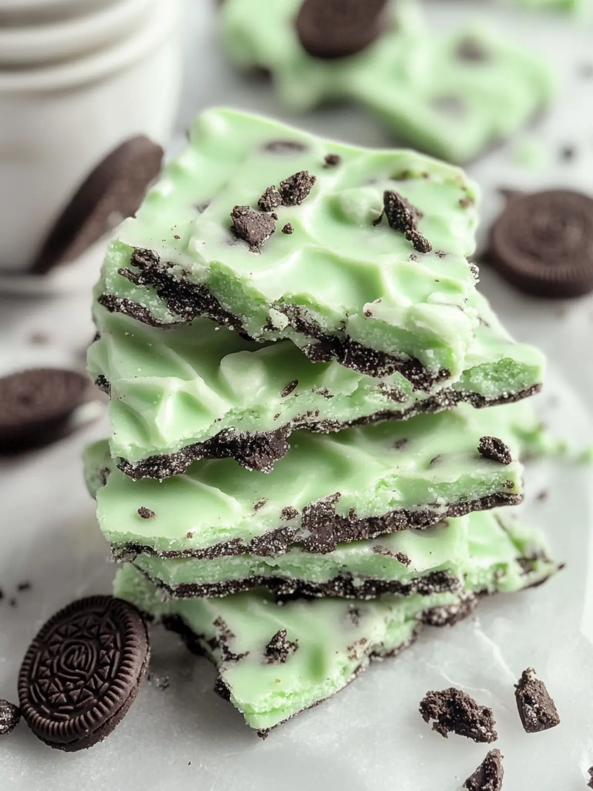 Decadent Mint Oreo Bark: A Cool Treat You’ll Crave 3 Mint Oreo Bark