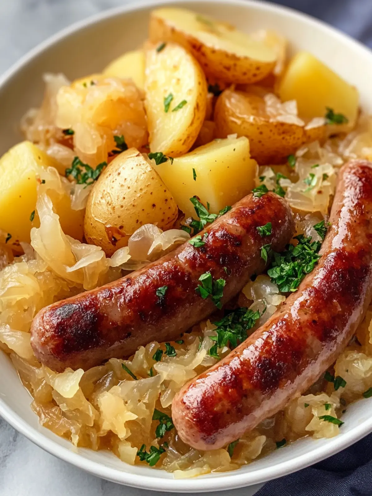 Cozy Crockpot Polish Sausage, Sauerkraut and Potatoes Delight 3 Crockpot Polish Sausage, Sauerkraut And Potatoes
