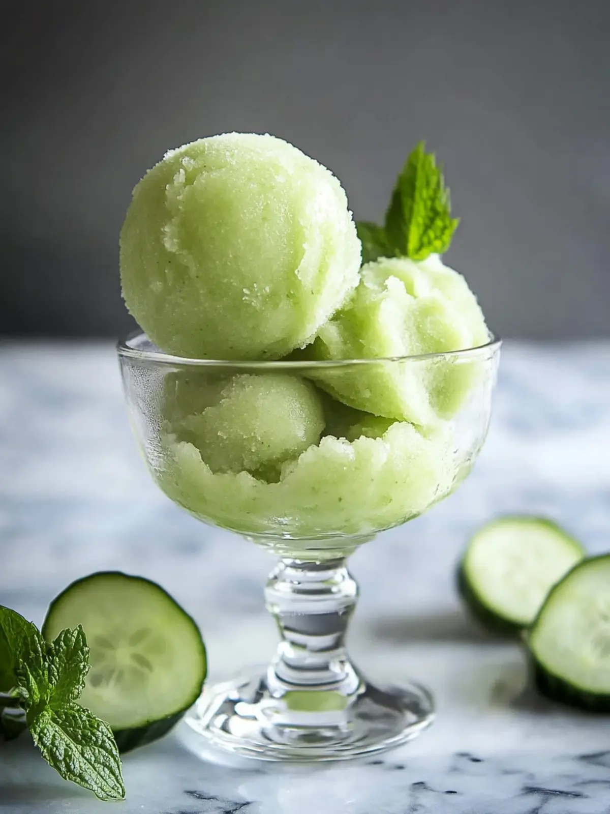 Chill Out with Refreshing Cucumber Sorbet Delight 5 Cucumber Sorbet