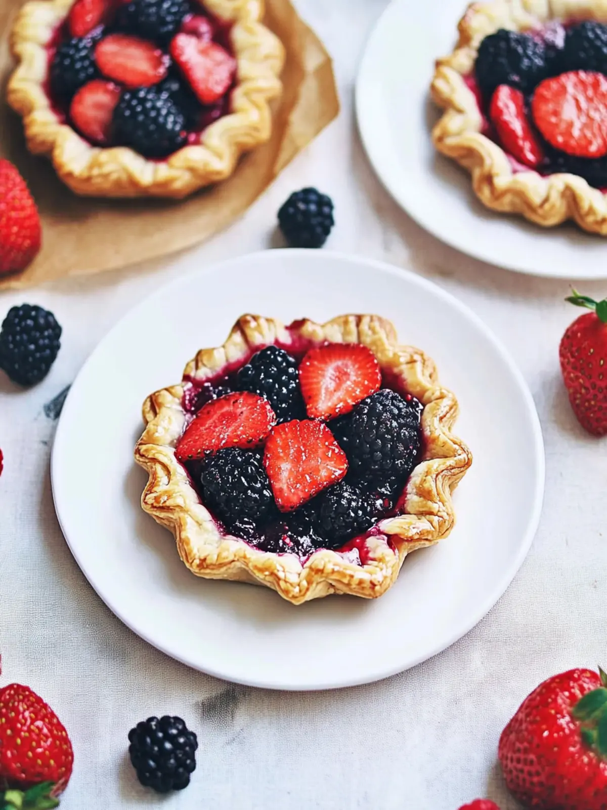 Sweet Mini Summer Berry Galettes for a Taste of Sunshine 2 Mini Summer Berry Galettes