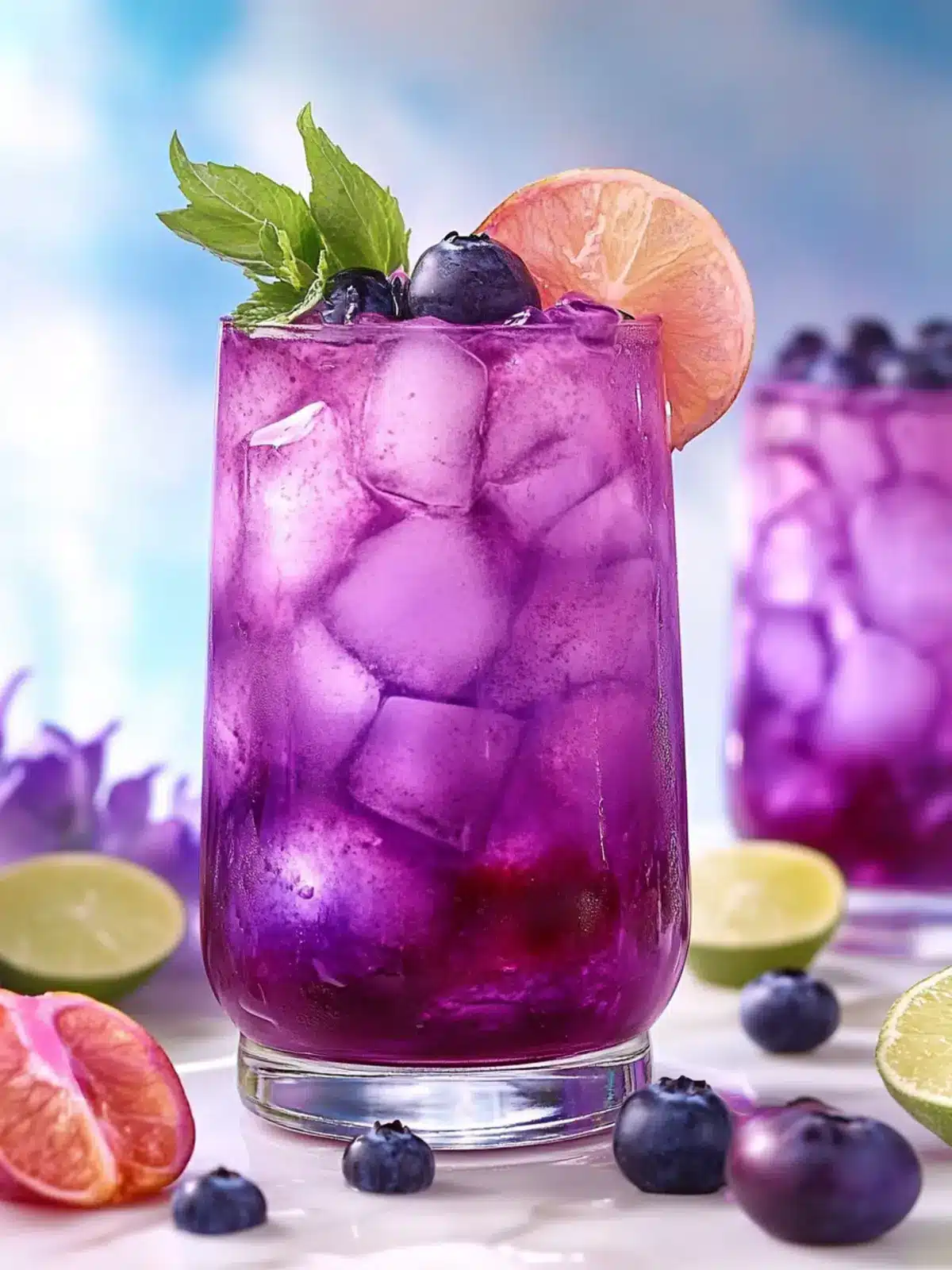 Refresh with a Pretty Purple Mocktail That's Bursting with Flavor 2 Pretty Purple Mocktail