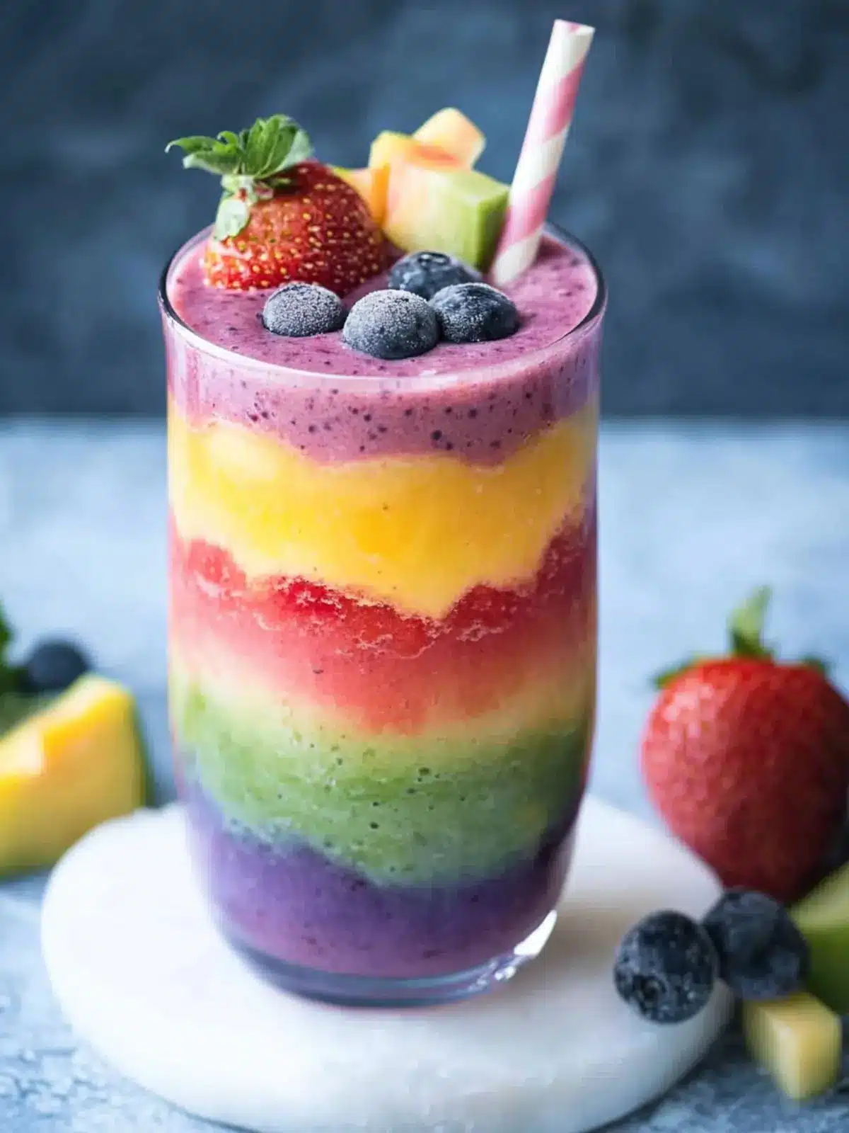 Vibrant Healthy Rainbow Smoothie for a Fresh Boost 5 Healthy Rainbow Smoothie