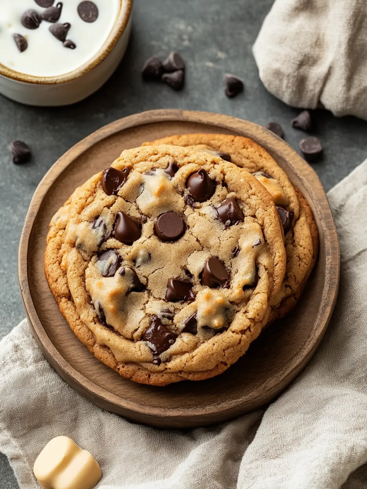 Ultimate Peanut Butter Dark Chocolate Chip Cookies Recipe 2 Peanut Butter Dark Chocolate Chip Cookies