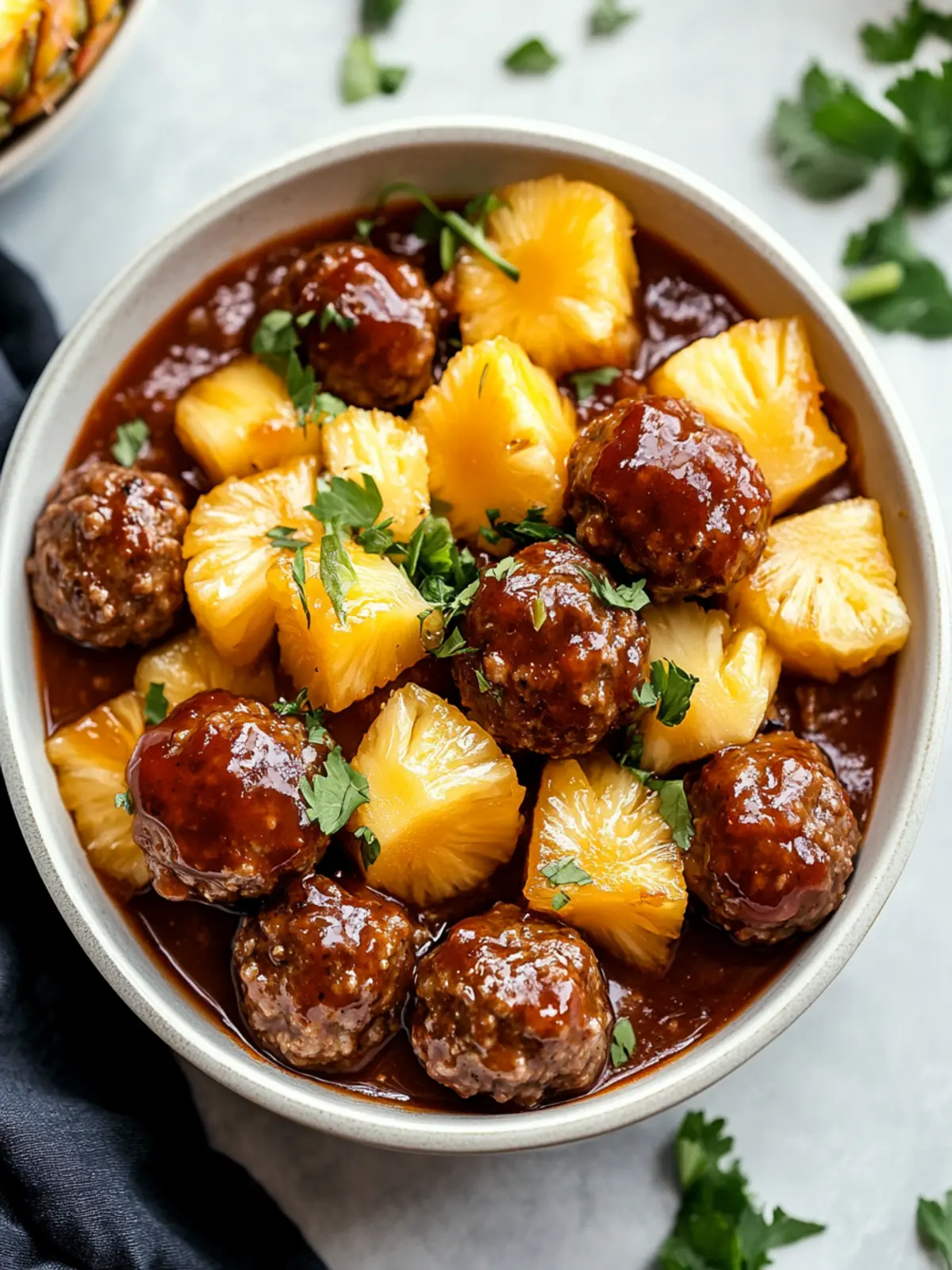 Irresistible Slow Cooker Meatball Pineapple Party Delight 3 Slow Cooker Meatball Pineapple