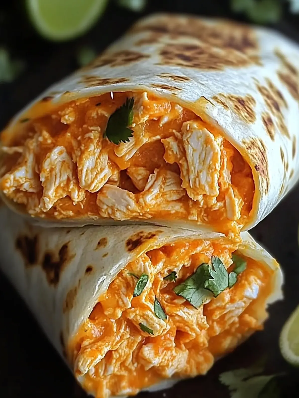 Savor Cheesy Buffalo Chicken Burritos for a Quick Dinner Delight 5 Cheesy Buffalo Chicken Burritos