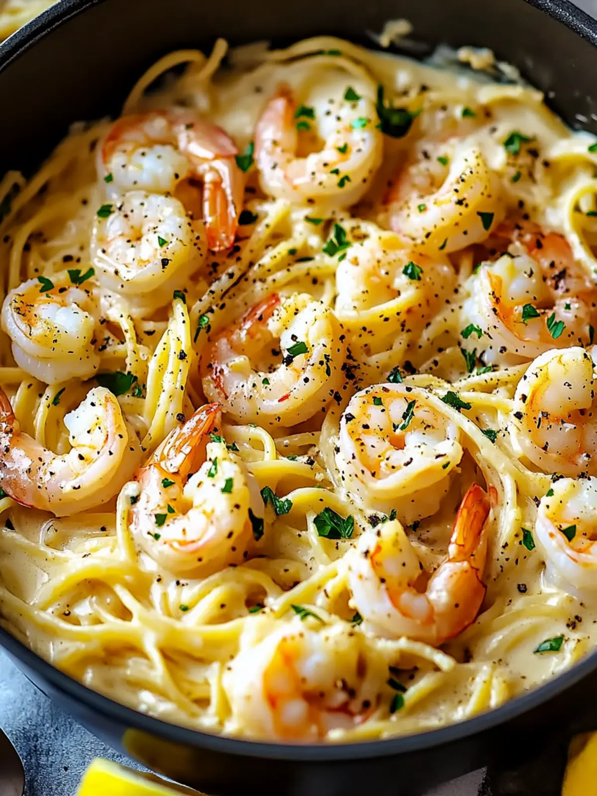 Creamy One-Pot Garlic Butter Shrimp Pasta in 30 Minutes! 4 Creamy One-Pot Garlic Butter Shrimp Pasta