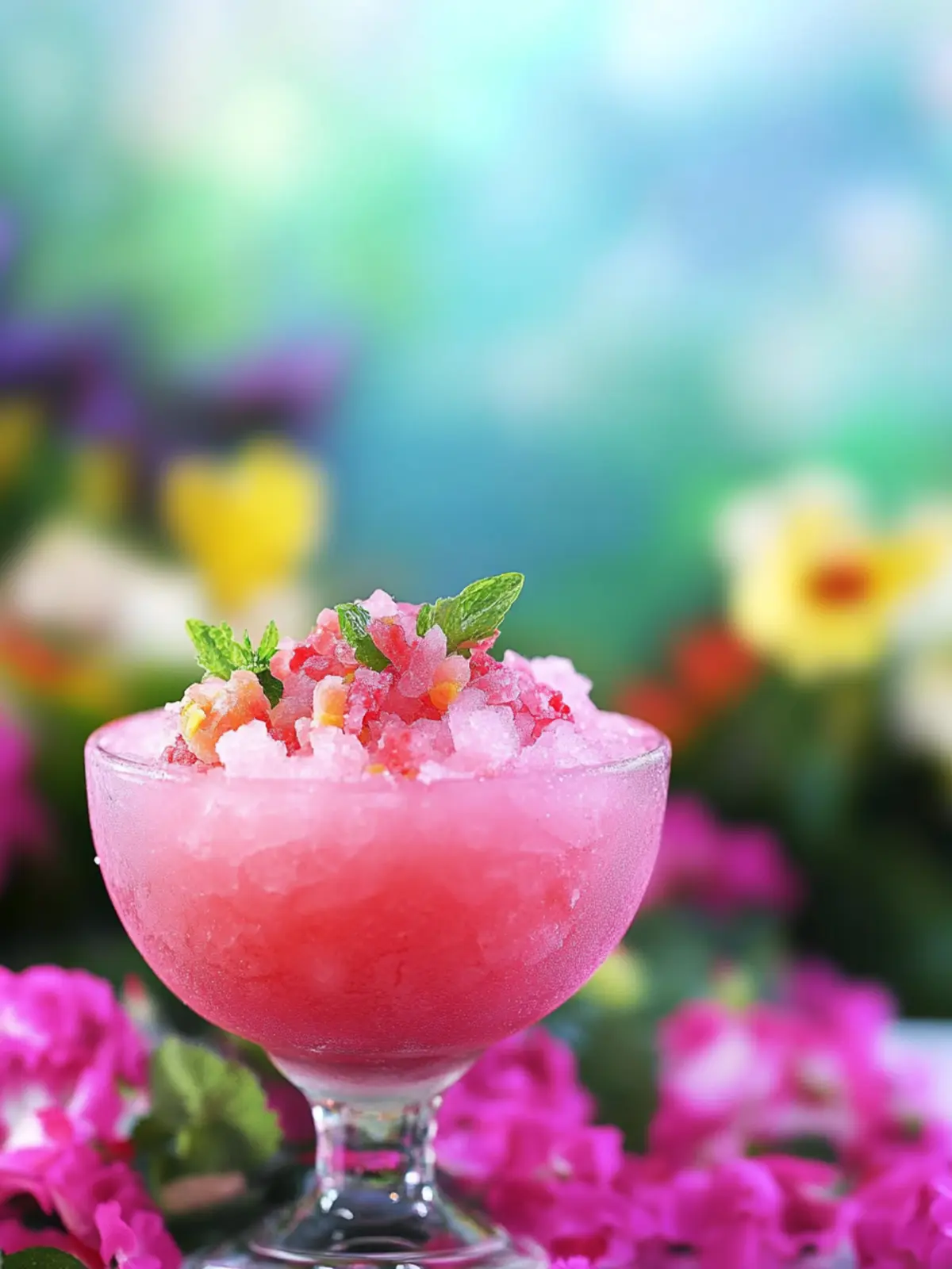 Pride Garden Granita: Vibrant Floral Frozen Cocktail Bliss 4 Pride Garden Granita