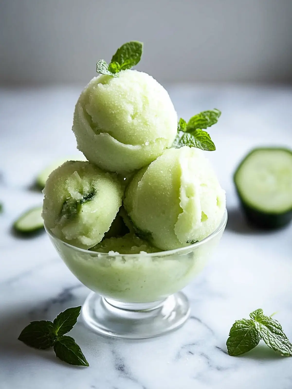 Chill Out with Refreshing Cucumber Sorbet Delight 4 Cucumber Sorbet