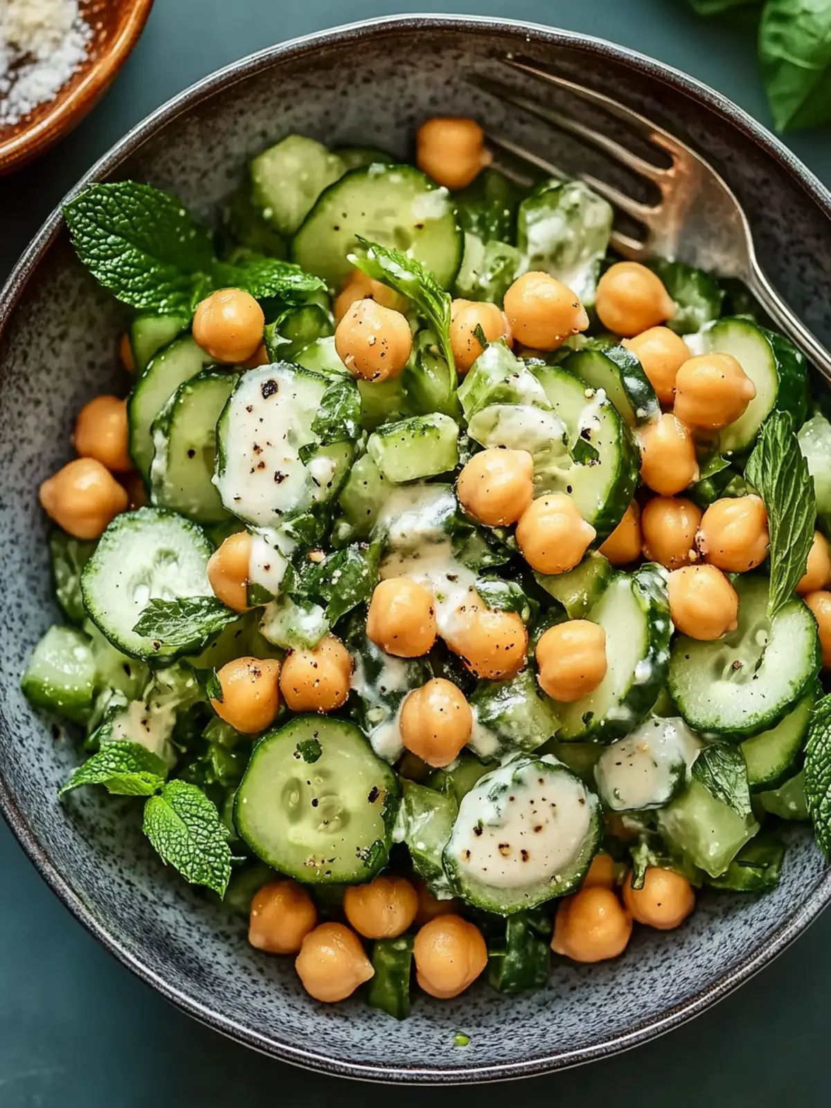 Chickpea Cucumber Salad: Creamy Delight in 10 Minutes! 4 Chickpea Cucumber Salad